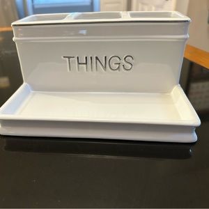 Porcelain Bathroom organizer